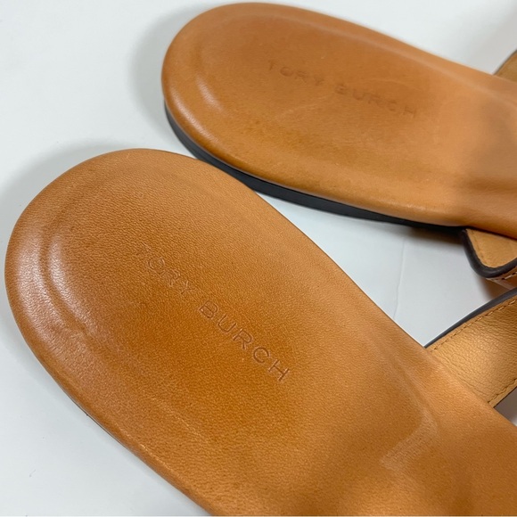 Tory Burch Ines T Strap Tan Thong Sandals Women's Size 9.5 - Picture 4 of 6